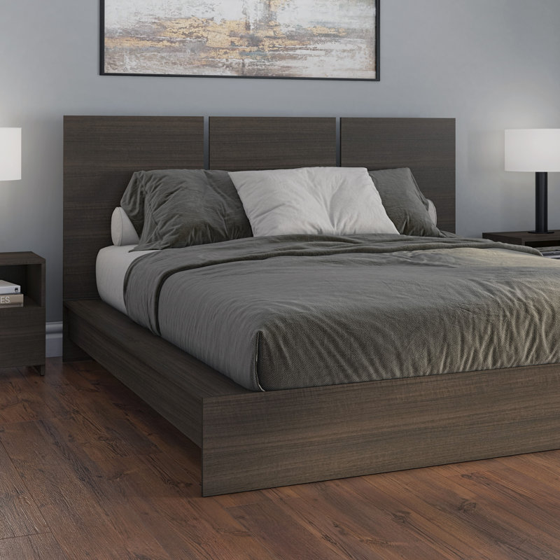  Polteno Collection Headboard - Easy Assembly, Walnut