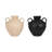 Handcrafted Terracotta Pottery Vase with Dual Handles - Modern Decorative Amphora-Inspired Jug for Stylish Accent Decor - Elegant Sculptural Vessel for Floral Arrangements, Shelves, or Tabletop Display-1693908583