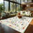Area Rugs Washable Scalloped Butterfly Area Non-Slip,Mark Resistant,Collapsible,Accent Carpet for Living Room,Bedroom,Nursery,Dining Room,Office-99029303-99029289