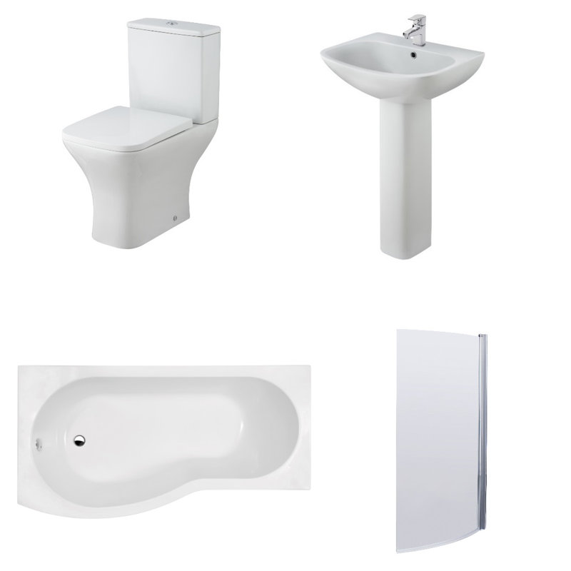 Balvin Bathroom Suite, Left-Handed