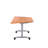 Buariki Trapezoid 4 Person Flip Top 160cm L Modular Training Table with Casters-541549753