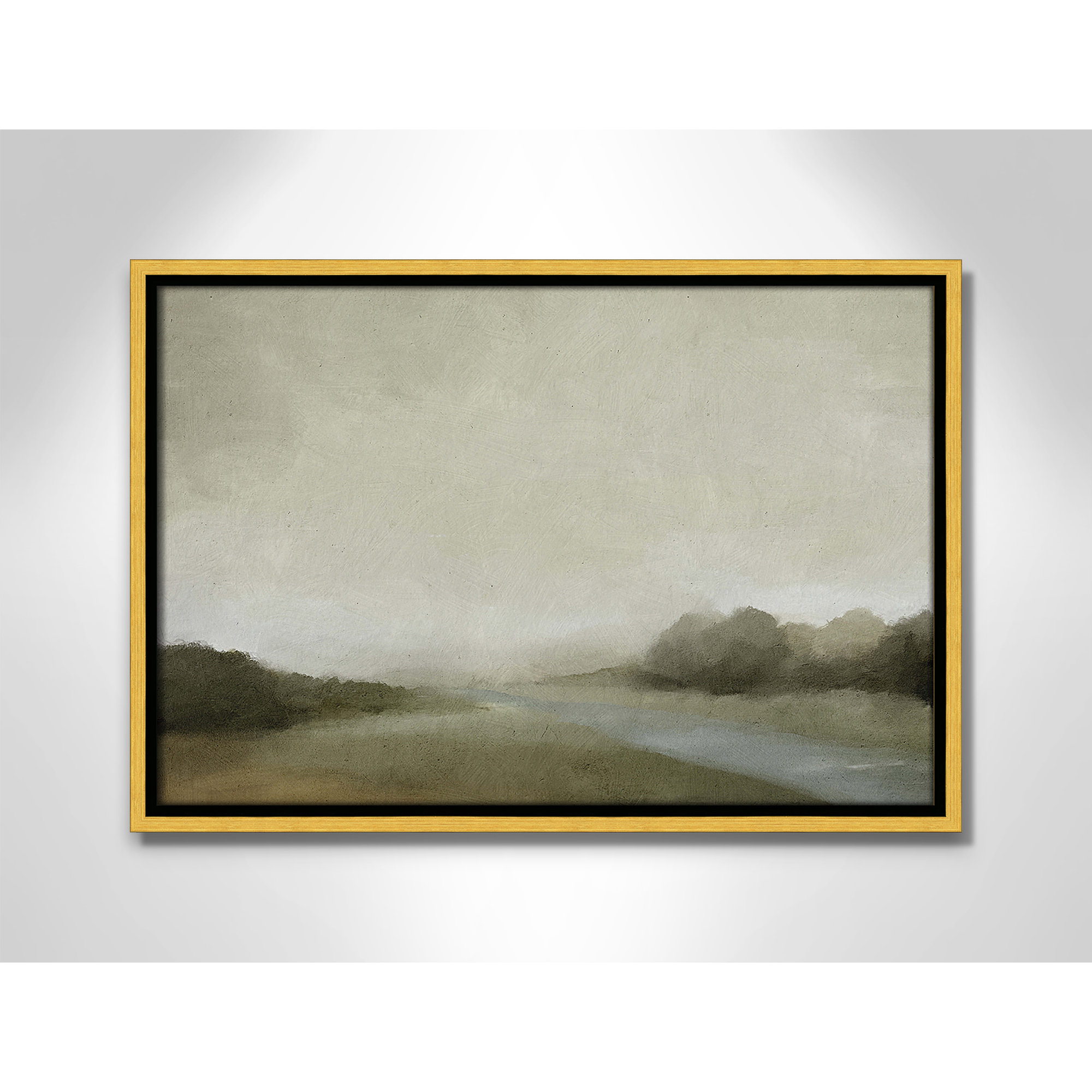 Lovers Creek, 13.5" H x 19.5" W, Gold