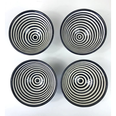 BULLSEYE SALAD BOWL SET OF 4