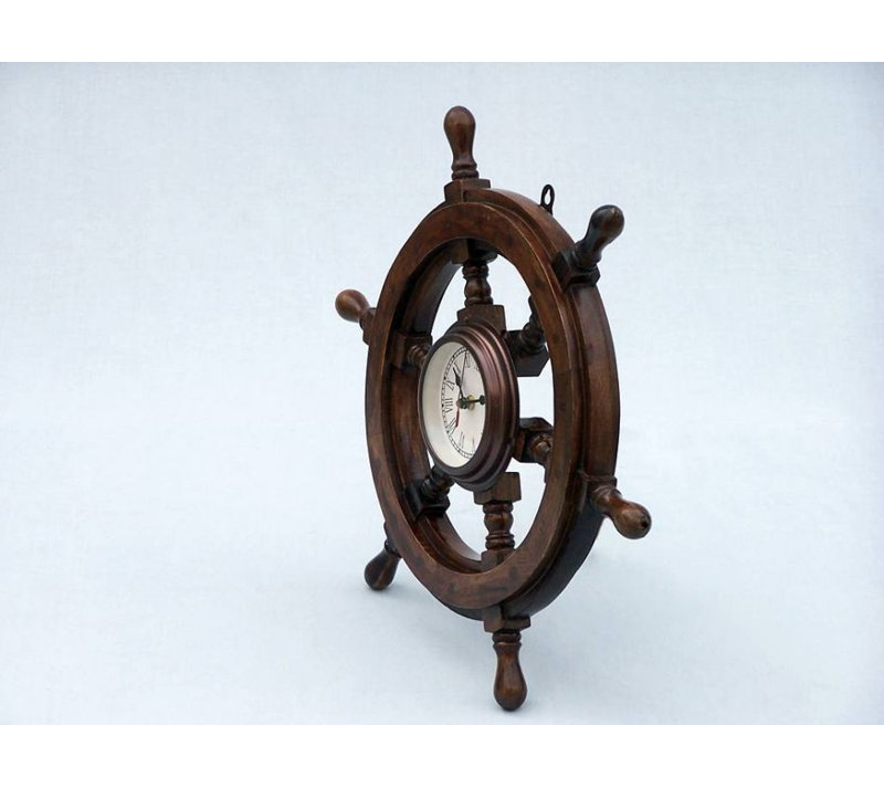 Horloge murale analogique 12 po everton, Cuivre antique