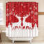 Rideau de douche 70,87 "x 70,87" avec motif renne et flocon de neige
