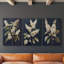 Floral Study Series LII - Ensemble de 3 toiles tendues avec châssis - Prêt à être accroché-107312109