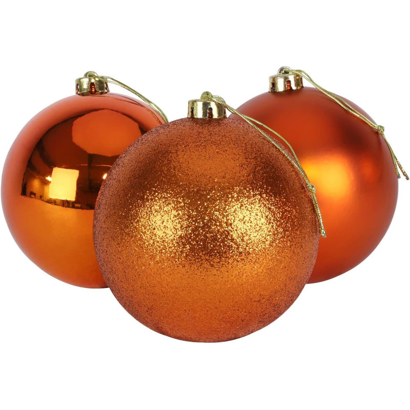 Polyvinyl Chloride (PVC) Bauble, 10cm H x 10cm W x 10cm D, Rose Gold
