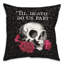  Housse et insert de coussin décoratif «Til Mort Do Us Part Skull»-1858003615