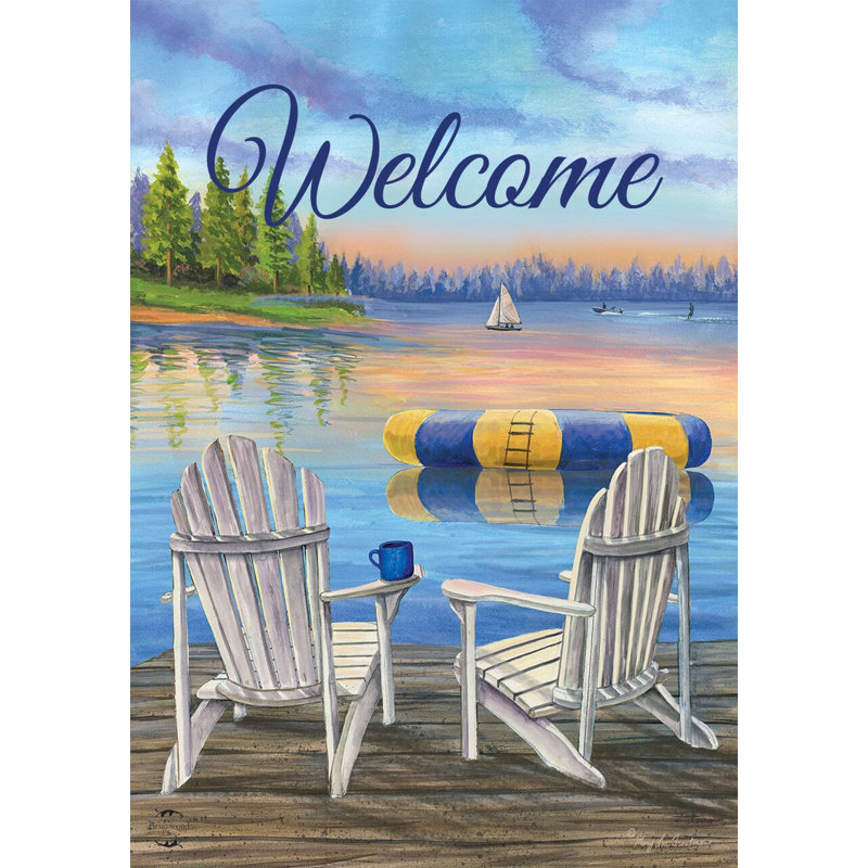 Drapeau de jardin nautique Waterfront Retreat