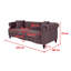 Richmond Mogadore Faux Leather Chesterfield Sofa-2060607554-2026124162