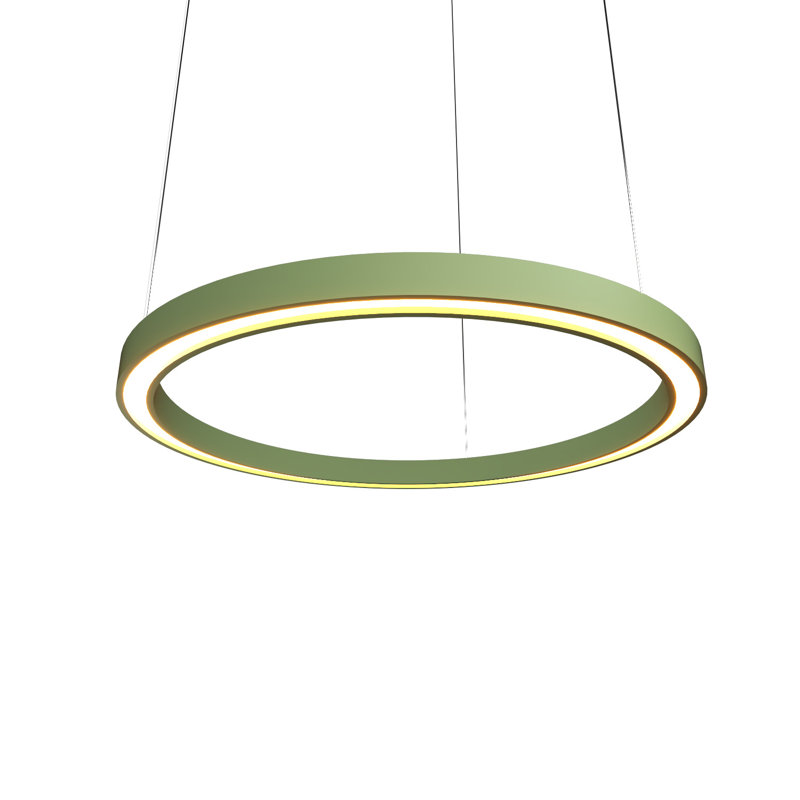 1 - Light Chandelier, Teak, 1.56" H x 31.2" W x 31.2" D