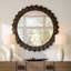 Greenly Round Iron Mirror
