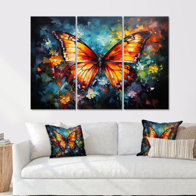 Intense Hues Celebrate The Butterflies - Ensemble de décoration murale animaux papillons