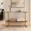 Console en verre pour le salon