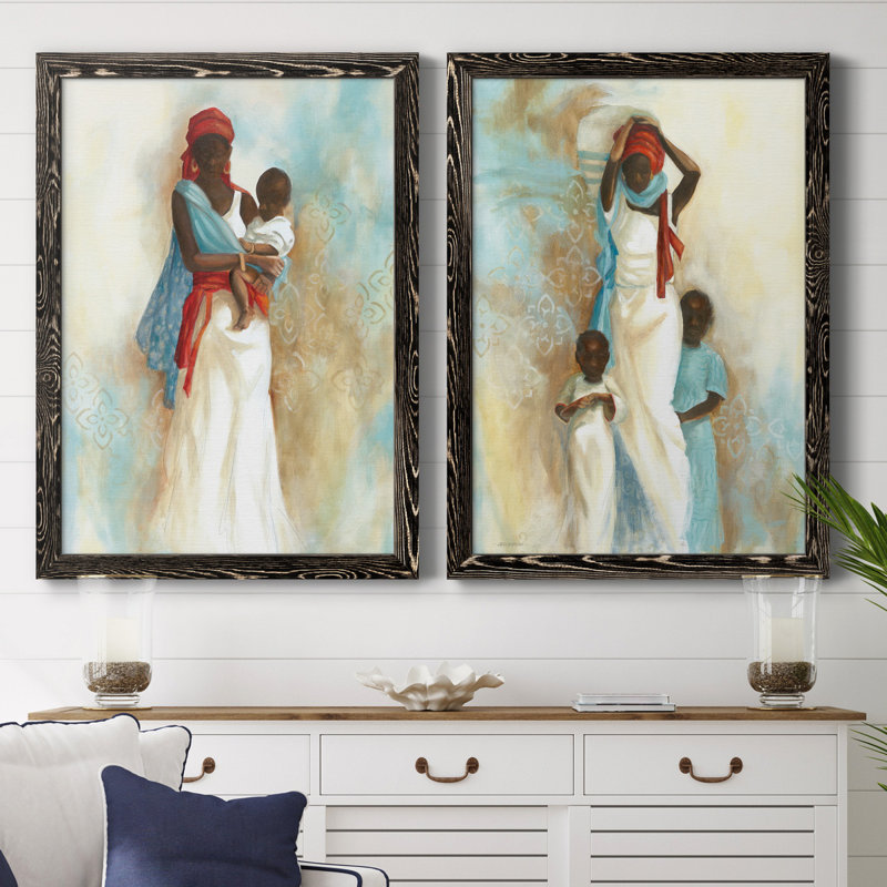 «Power of Love I», ensemble de 2 reproductions d'art, H 31,5 po x l 47 po x P 1,5 po, Pas de tapis