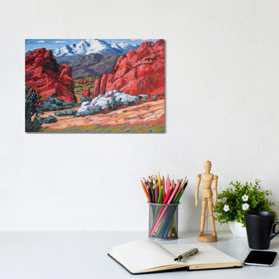 " Pike's Peak From Garden Of The Gods, Coloroado " by Patty Baker Painting Print