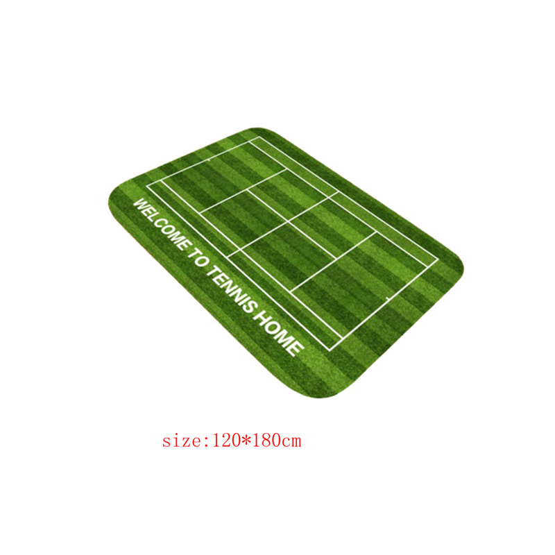 Tapis d'intérieur antidérapant Dezaria, L 47,24 po x L 47,24 po, Vert