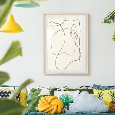 «Ethereal Umber I», peinture encadrée sur papier