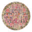 Tapis rose à motif abstrait Ector-120341620-130773431