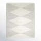 Thurman Geometric Hand-Knotted Area Rug in Parchment/Gray
