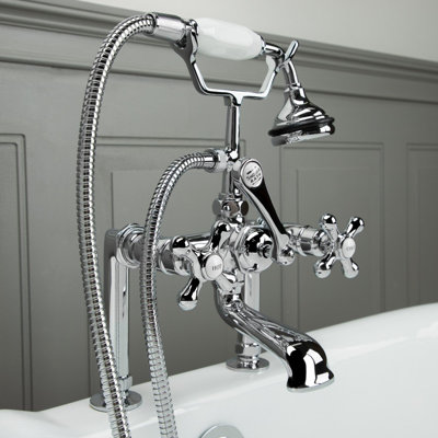 Deck Tub Spout with Diverter