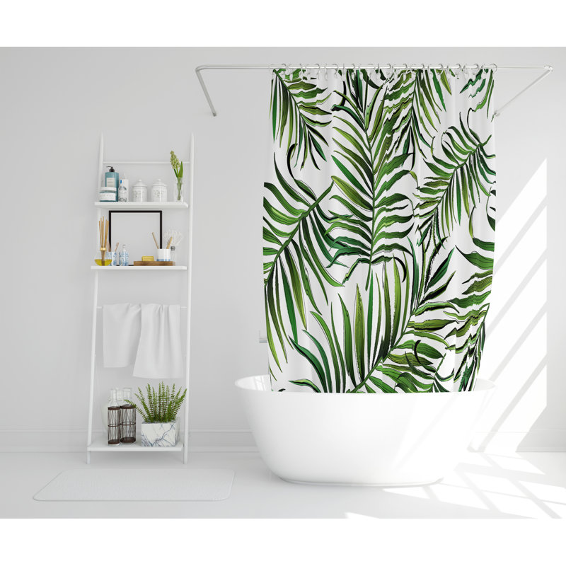 Kensa Polyester Shower Curtain, 168cm H x 168cm W