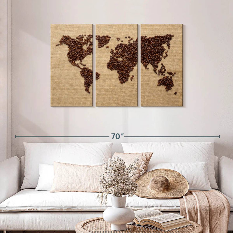Aliaz World Of Coffee, H 28 po x l 45 po
