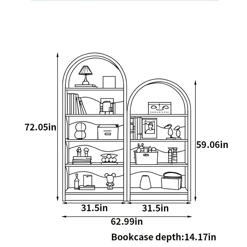 Bibliothèque sur pied