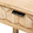 Arrow-Shaped Design Console Table with Open Shelf and Rattan Side-111893208