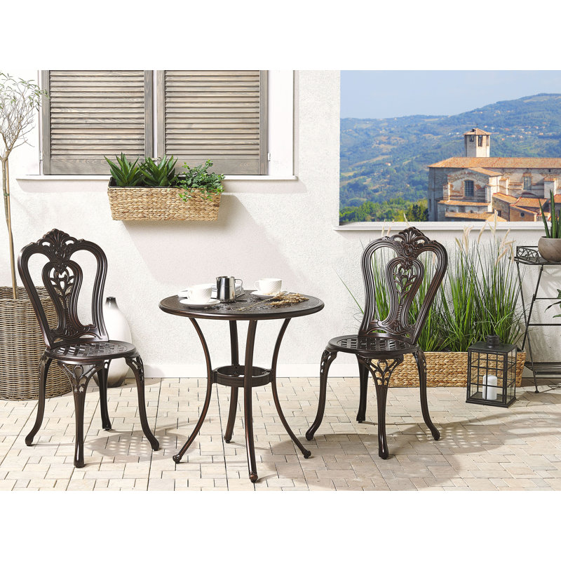 Janet Patio Dining Side Chair with Cushion