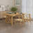 Burlywood Rectangular Solid Wood Dining Table-285969913