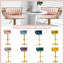 Tabouret de bar pivotant avec dossier Ginko-879315310-882844512