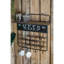 Tablette de bar flottante 22,8 x 5,5 x 28,7 po avec porte-dosette, crochets et tablette de rangement