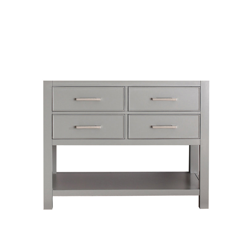 Brooks 42'' W Single Bathroom Vanity Base, Chilled Gray