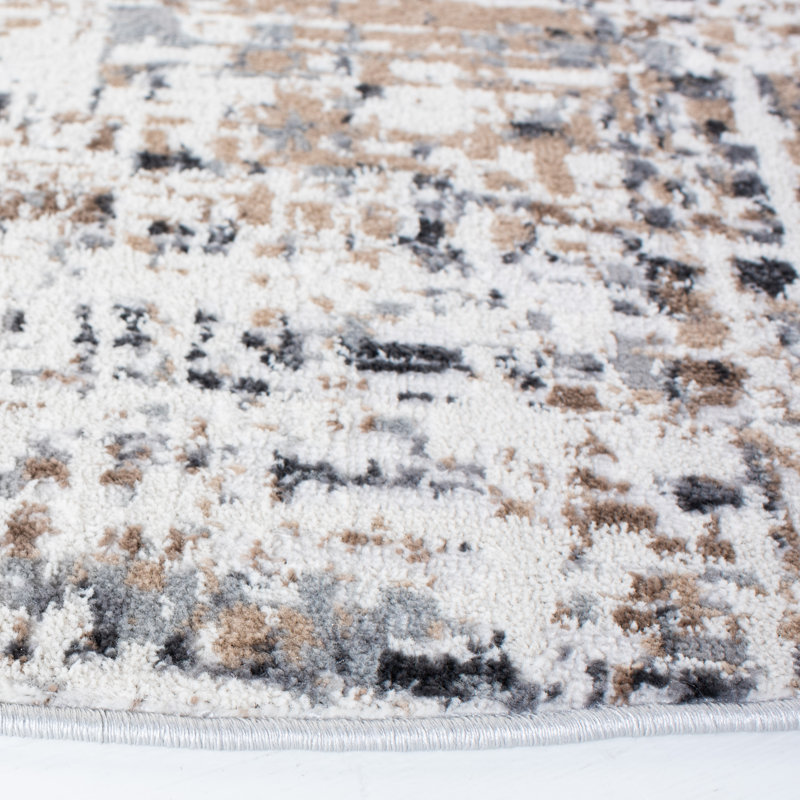 Tapis abstrait Bien-Zachary 100 Performance, Rond 3 pi