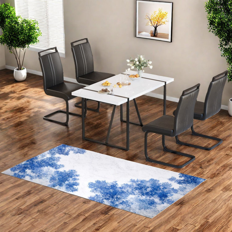 Ensembles de table de salle à manger modernes et industriels en bois aggloméré et en métal, parfaits pour les réunions de famille