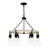 Carmelia 6 - Light Dimmable Wagon Wheel Chandelier