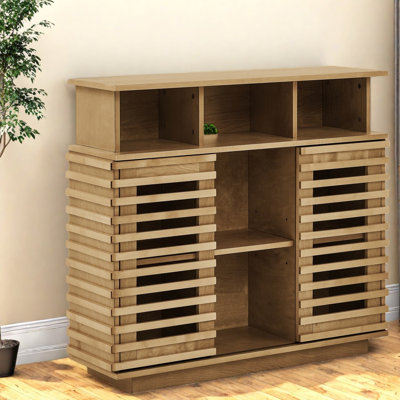 Buffets et buffets de rangement, armoire de ferme en bois aggloméré de 36,8 pouces pour la cuisine