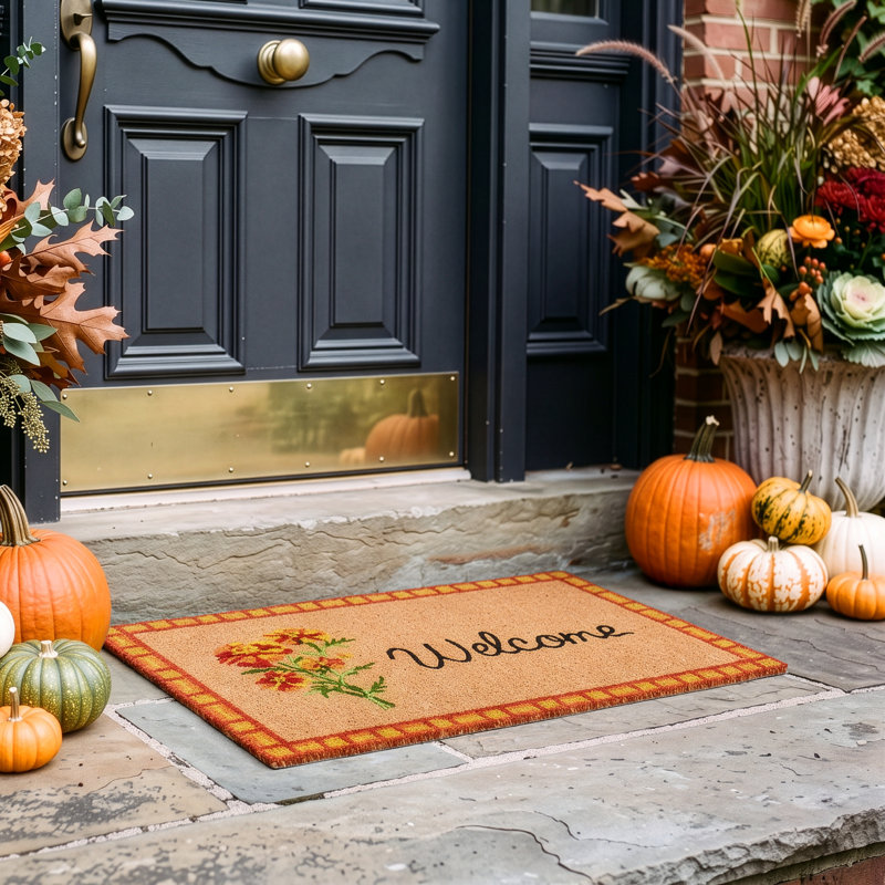 Marigold Welcome 18x30 Outdoor Doormat