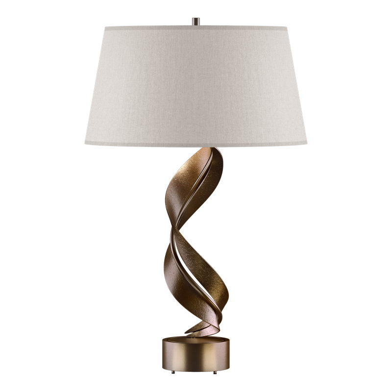 Folio 25.1" Table Lamp, Flax, Bronze