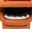 Fauteuil d'appoint en velours orange Pet-852289878