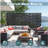 72" Outdoor Rectangular Metal Privacy Screen-112596252-112596256