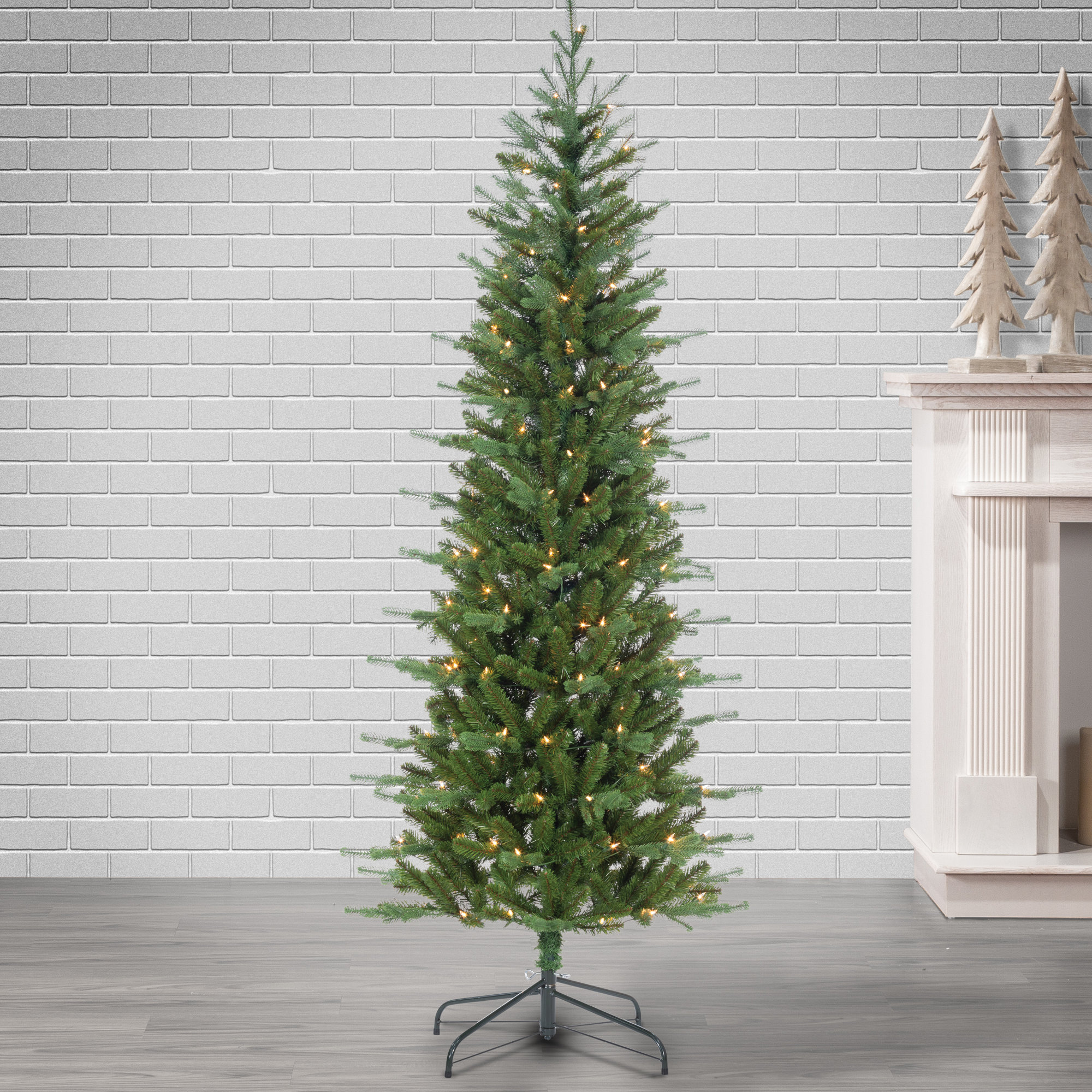 78' Lighted Artificial Pine Christmas Tree
