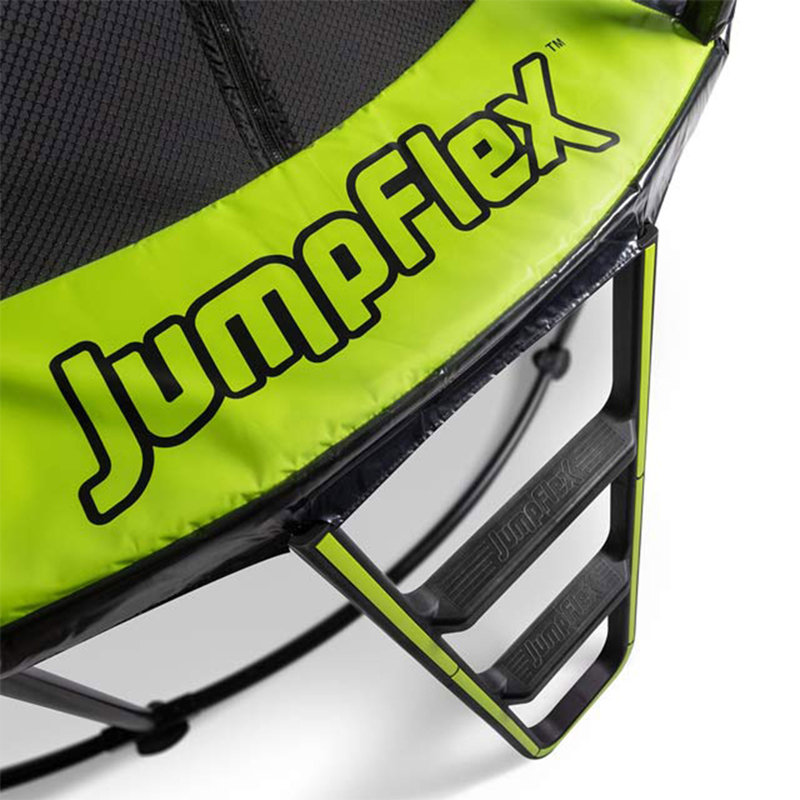 JumpFlex Round Backyard Trampoline with Safety Enclosure