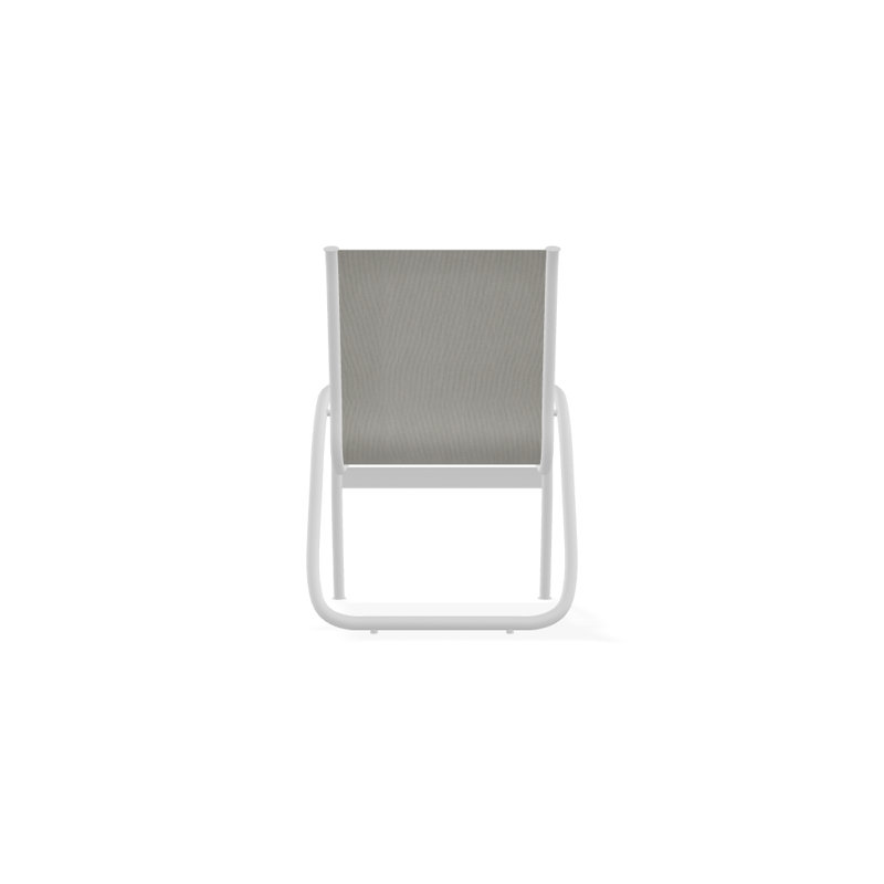Fauteuil de patio Gardenella, Blanc texturé, Huître Augustine