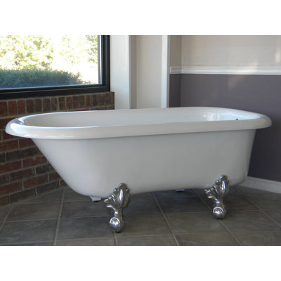 Regent 60" x 30" Clawfoot Soaking Bathtub