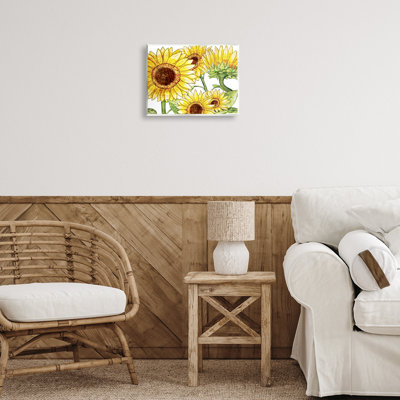 Plaque murale Peeking Sunflower Blooms, design par Kim Allen