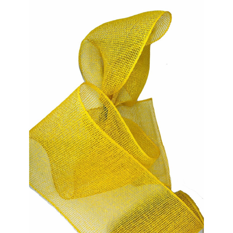 Ruban en toile de jute, Jaune