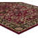 Tapis oriental à tissage plat rouge / noir / beige Bitner