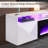 Delphi Floating Fireplace Tv Stand, Led Light & 3 Extra Storage Shelves-1610924288-1610924289